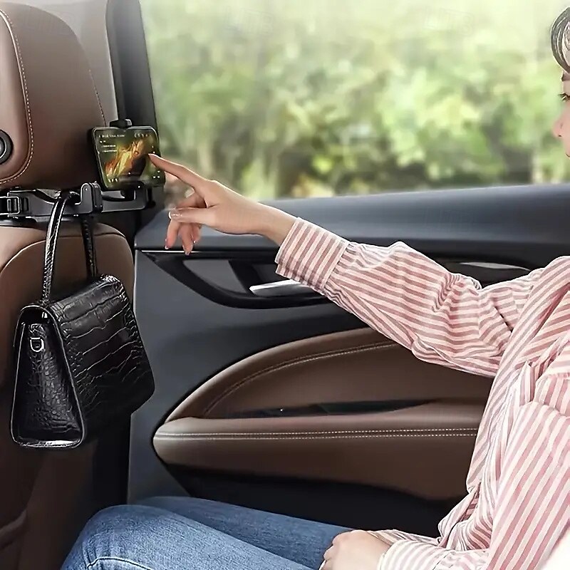 2025年 車のシート隠しフック 車の後部携帯電話ホルダー 車のヘッドレストホルダー 車のシートフック  コレクション – $14.99 –P2