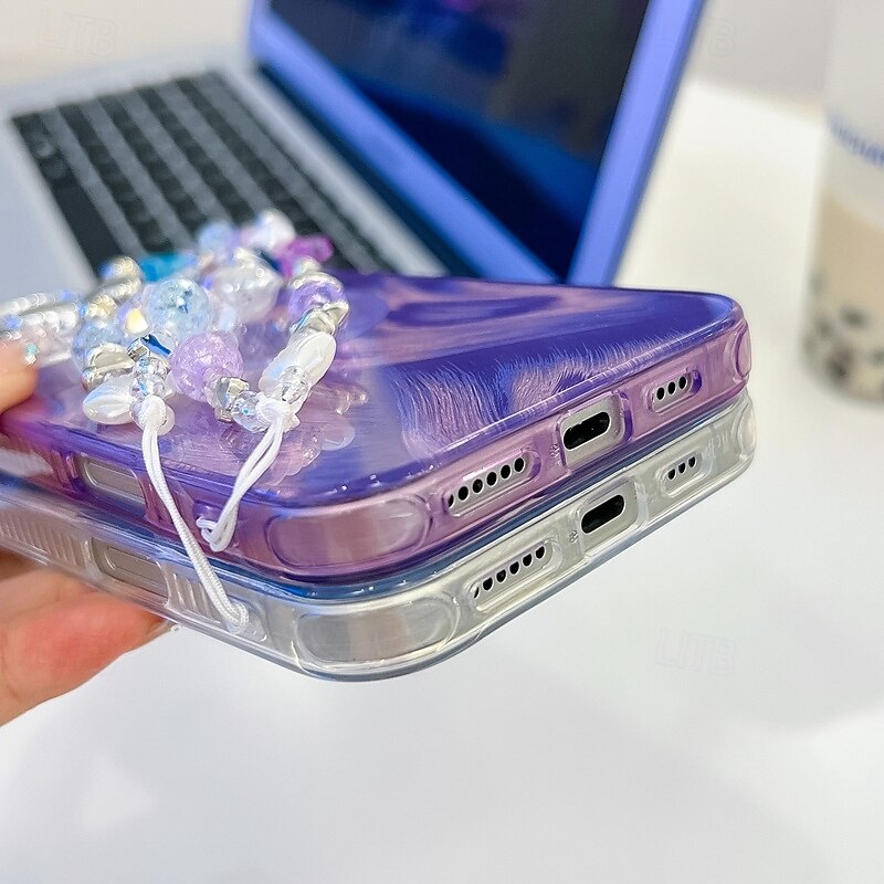 telefono Custodia Per iPhone 16 Pro Max Plus iPhone 16 Pro Max iPhone 15 iPhone 15 Pro Max iPhone 14 Pro Max iPhone 13 Pro Max Per retro A calamita Supporta la ricarica wireless con cinturino da polso del 2025 a $11.99 -P8