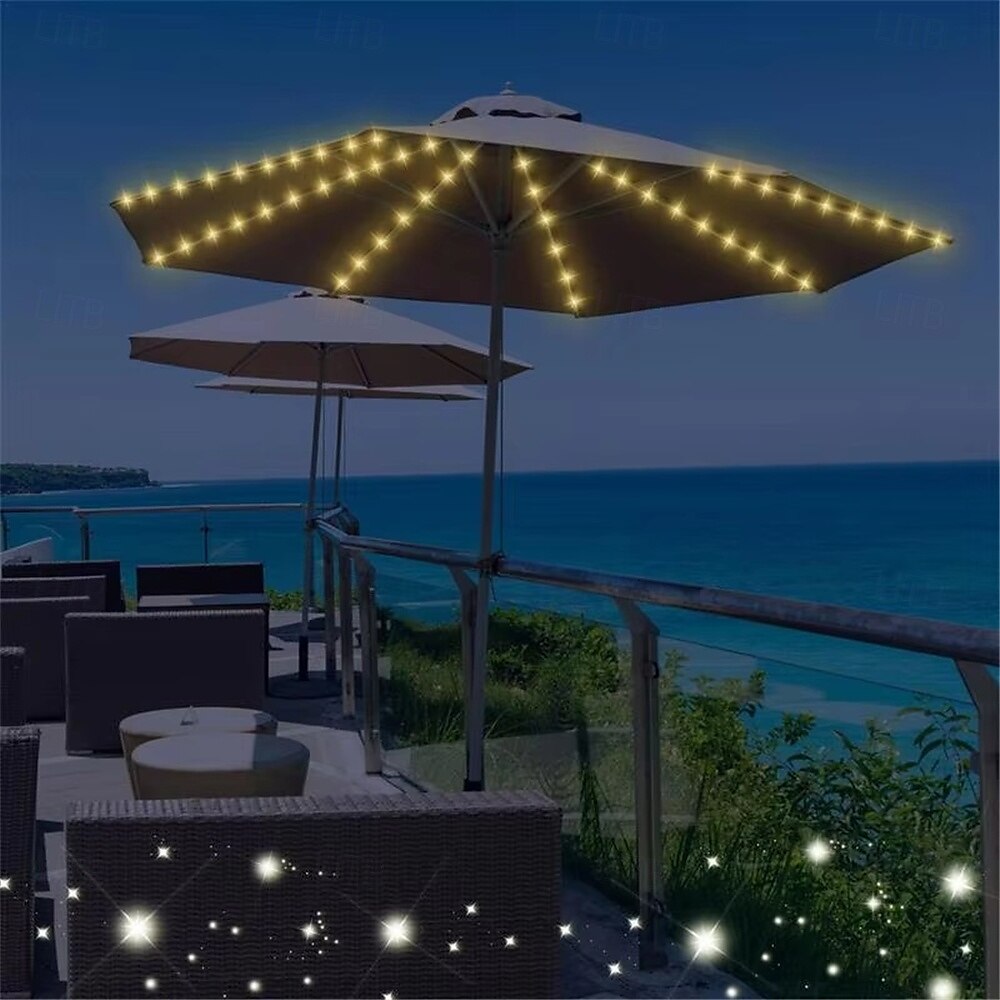 Luce solare da tenda a 104 LED con telecomando ideale per il campeggio natalizio&amp;avventura in spiaggia del 2025 a $25.99 –P9