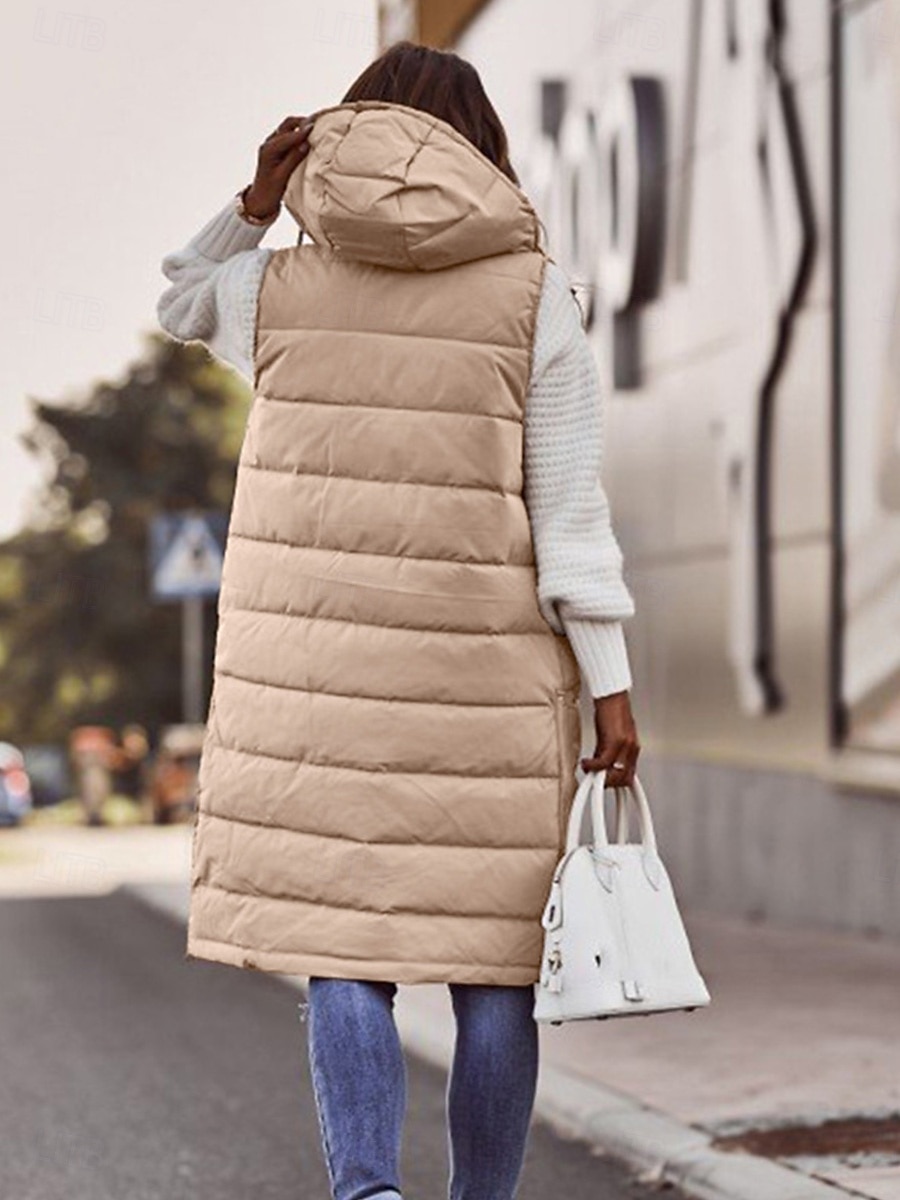 dames winterjas donsjack puffer vest jas casual jas outdoor streetwear herfst winterjas casual 2025 - $52.99 -P9