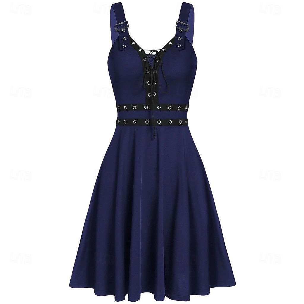Punk și gotic Rochie de Cocktail Rochie de epoca Rochii Mascaradă Fata Goth Pentru femei Halloween Carnaval Mascaradă Halloween Bal Festival Adulți Rochie 2025 - $23.99 –P6