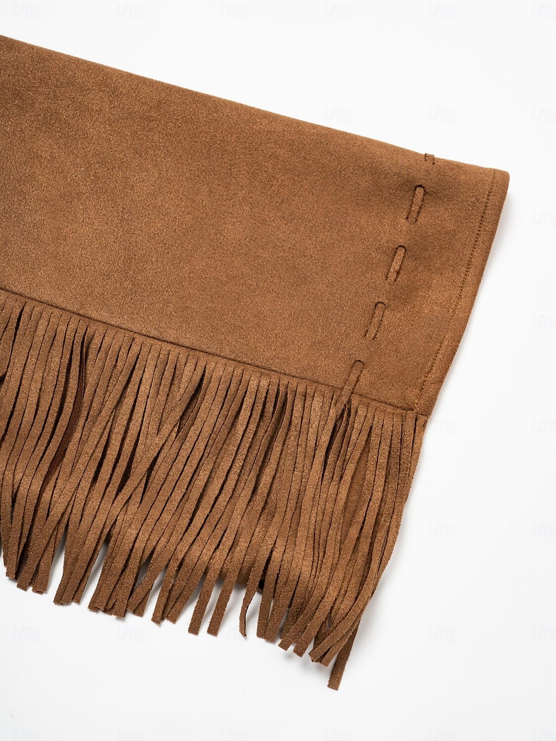 Suede Fringed Flare Cuff Sleeve Jacket 2025 - $47.99 –P12