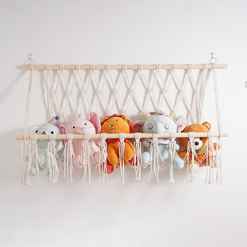 Macrame Hanging Basket for Fruit and Vegetable Storage Boho Kitchen Storage Basket Macrame Fruit Hammock Vegetable Fruit Holder Mesh Fruit Bowl Macrame Braided Decoration 2025 - $58.99 –P7