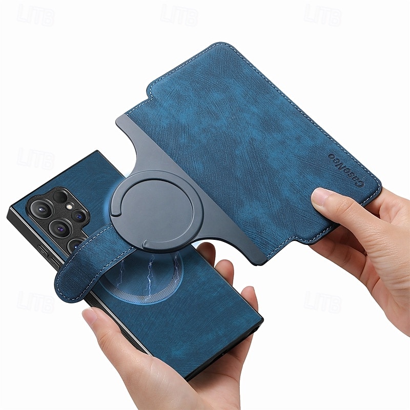 2025年 電話 ケース 用途 S24 S23 S22 S21 Ultra Plus S21 FE A55 A35 A25 A15 5G A54 A34 A14 A73 A53 A33 A23 A13 A72 A52 A32 A22 A12 A71 A51 A31 S20プラス S20ウルトラ S20 バックカバー スタンド付き 磁石バックル ワイヤレス充電をサポート レトロ風 TPU PC PUレザー コレクション – $19.99 –P10