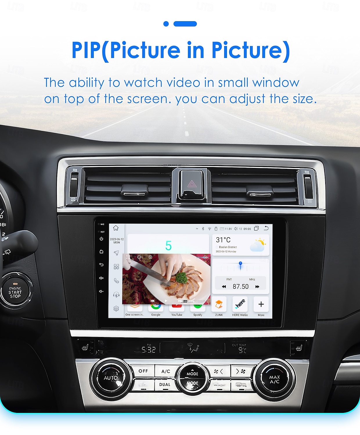 Automotive Multimedia Player for 2015 - 2018 Subaru Outback Car Radio Android Automotive Multimedia Player Navigation Carplay 2025 - $200.69 –P15
