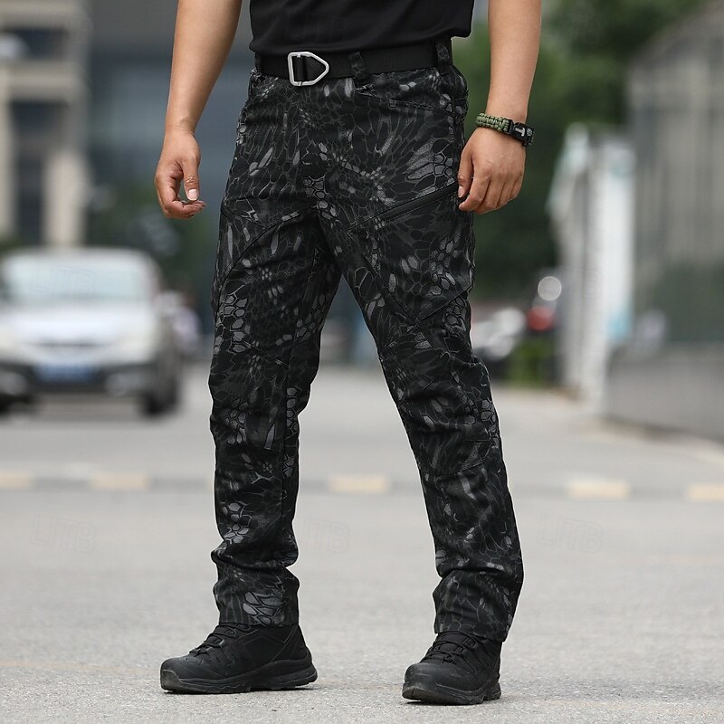 Bărbați Pantaloni Cargo Pantaloni tactici Pantaloni Παντελόνι πεζοπορίας Nasturi Multi Buzunare Simplu Purtabil În aer liber Zilnic Camping și drumeții Modă Clasic Sötét khaki Negru 2025 - $25.99 –P13