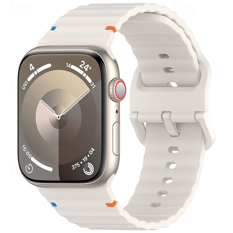 Sportszíj Kompatibilis valamivel Apple Watch óraszíj 38mm 40mm 41mm 42mm 44mm 45mm 49mm Elasztikus Állítható Szilikon Csere óraszíj mert iwatch Ultra 2 Series 9 8 7 SE 6 5 4 3 2 1 2025 - $10.99 –P10