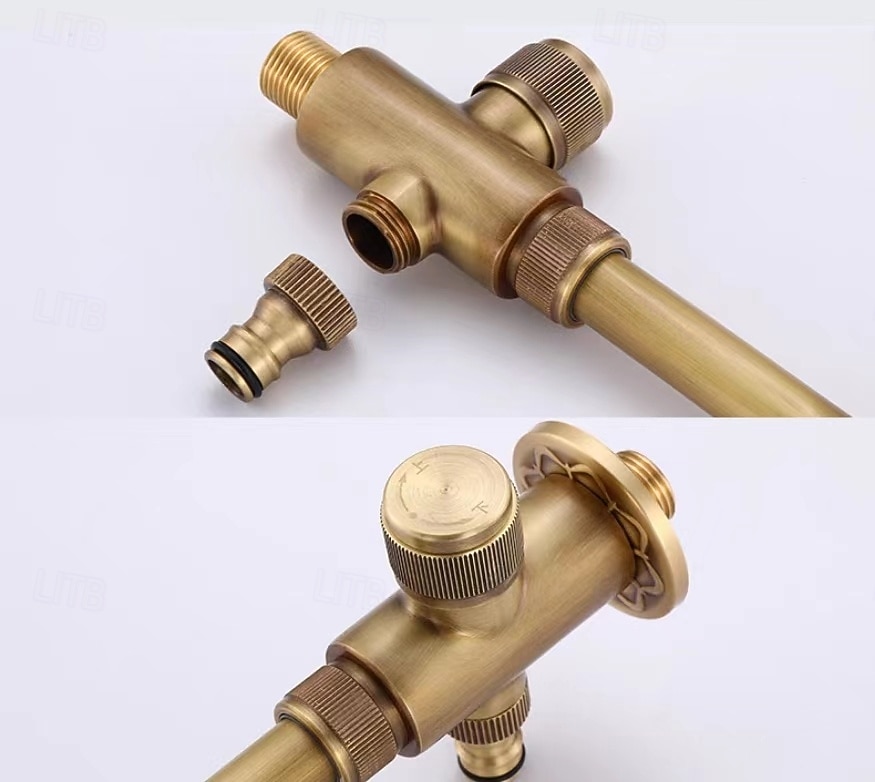 2026年 バスルームのシンクの蛇口 - 滝状吐水タイプ 電気メッキ センターセット シングルハンドルつの穴Bath Taps  コレクション – $135.99 –P2