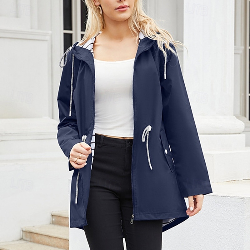 Mulheres Jaqueta Softshell Jaqueta de Trilha Ao ar livre A Prova de Vento Impermeável Jaqueta leve Jaqueta corta-vento Viajar Preto Amarelo Rosa claro Vermelho Azul Marinho de 2025 por $42.99 –P16