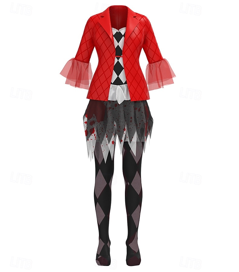 bufón Joker: Folie à Deux Harley Quinn Falda Accesorios Calcetines y Medias Cosplay Cosplay de película for Mujer Adulto Carnaval Rendimiento Fiesta 2025 - $70.99 –P1