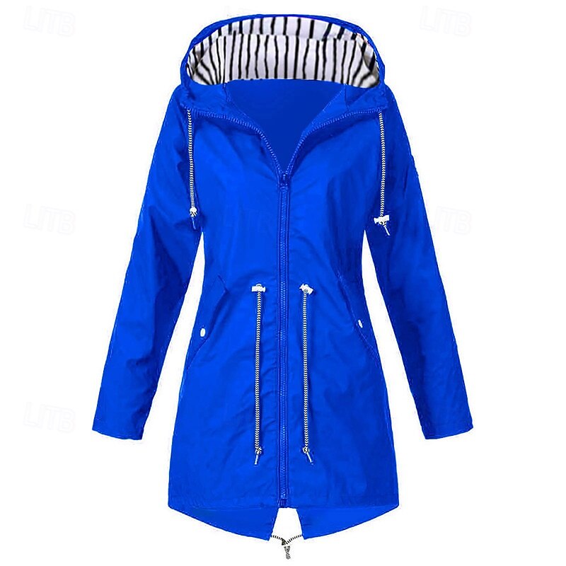Women's Hiking Jacket Winter Outdoor Waterproof Windproof Multi-Pockets Front Zipper Lightweight Jacket Full Zip Camping / Hiking / Caving Winter Sports Black Yellow Pink Red Dark Navy 2025 - $29.99 –P6