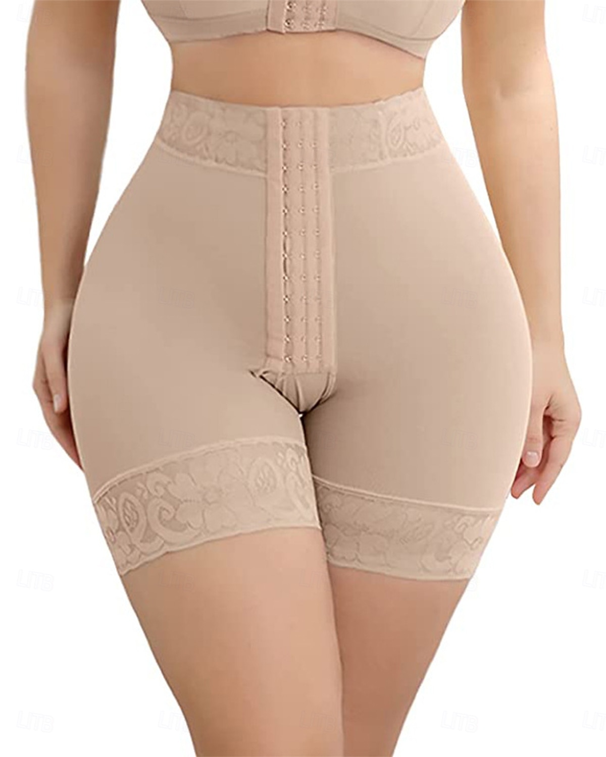 model de corp din dantelă pentru femei, îmbrăcăminte modelată pentru ridicarea fundului, chiloți pentru controlul burticii cu închidere cu cârlig ținute de acasă 2026 - $24.99 –P6