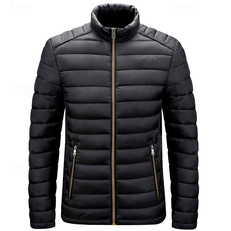 Men's Quilted Jacket Puffer Jacket Puffer Winter Jacket Winter Puffer Coat Spring Winter Outdoor Insulated Packable Lightweight Outerwear Lightweight Puffer Jacket Puffy Coat Full Zip Fishing 2026 - $56.99 –P7