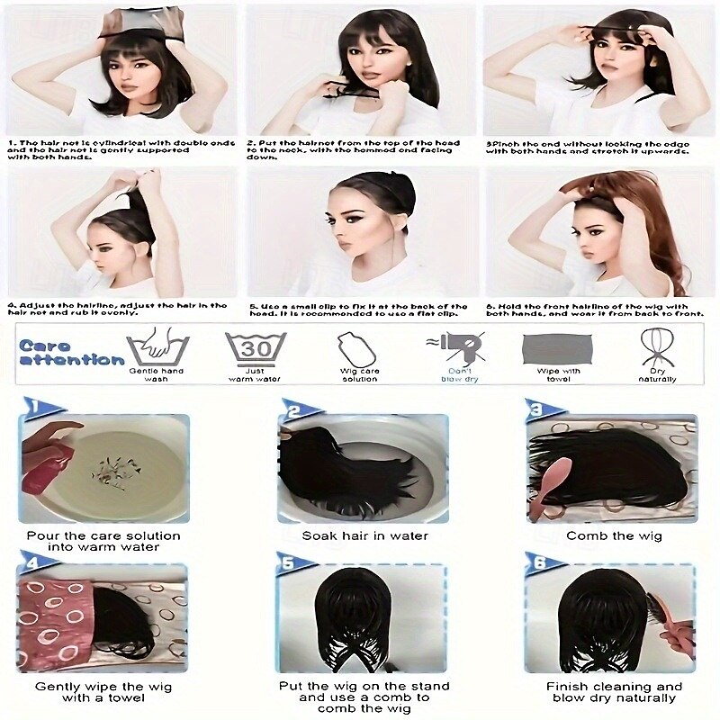 Long Black And White Double Wig A White Wig With Heat Resistant Synthetic Hair In The Middle Part Of A Cosplay Party Wig 2025 - $20.99 –P3