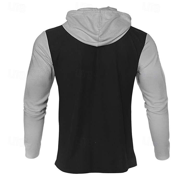 Męskie Bluza z Kapturem Dres Bluza Czarny Biały Królewski błękit Khaki Ciemnoszary Kaptur Pasek 2-częściowa Sport i turystyka Codzienny Święto Moda miejska Podstawowy Codzienny Wiosna i jesień Odzież 2026 - $41.99 –P12