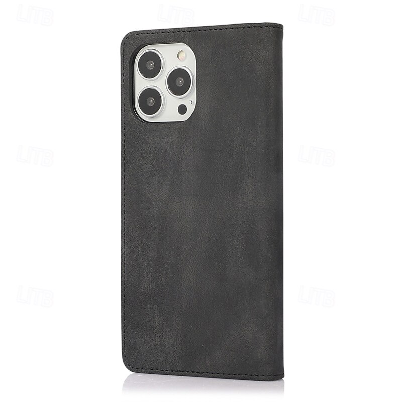telefono Custodia Per iPhone 17 Pro Max 17 Air 16 15 14 Pro Max Plus 13 12 11 Pro Max Mini Copertura Posteriore con Supporto Magnetico Slot per Carte Retrò TPU Pelle PU del 2025 a $12.99 –P8