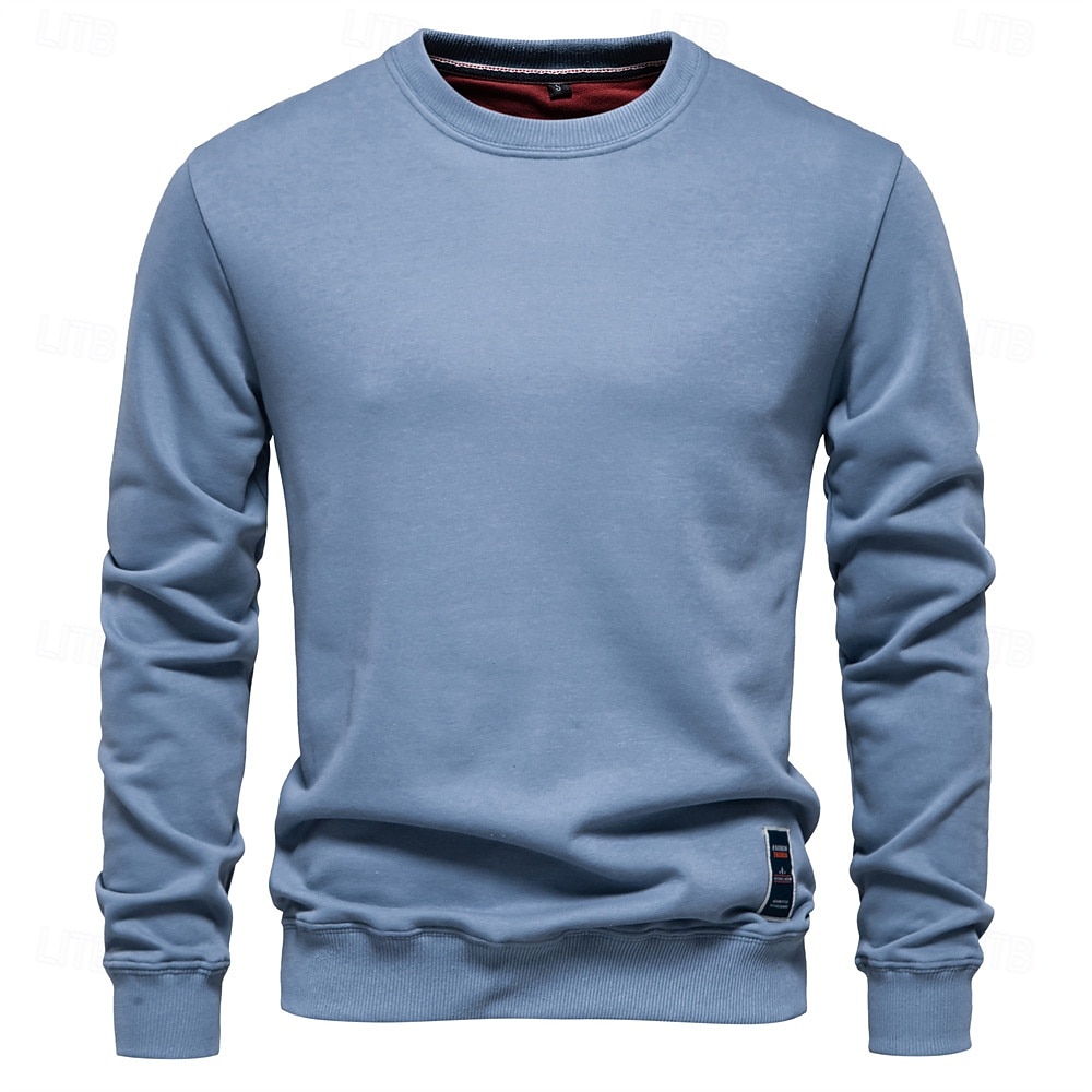 Homens Moletom Cinza Claro Gola Redonda Tecido Diário Desportos e Ar livre Feriado Roupa de rua Legal Casual Primavera & Outono Roupa Moletons Moletons Manga Longa de 2026 por $28.99 –P10