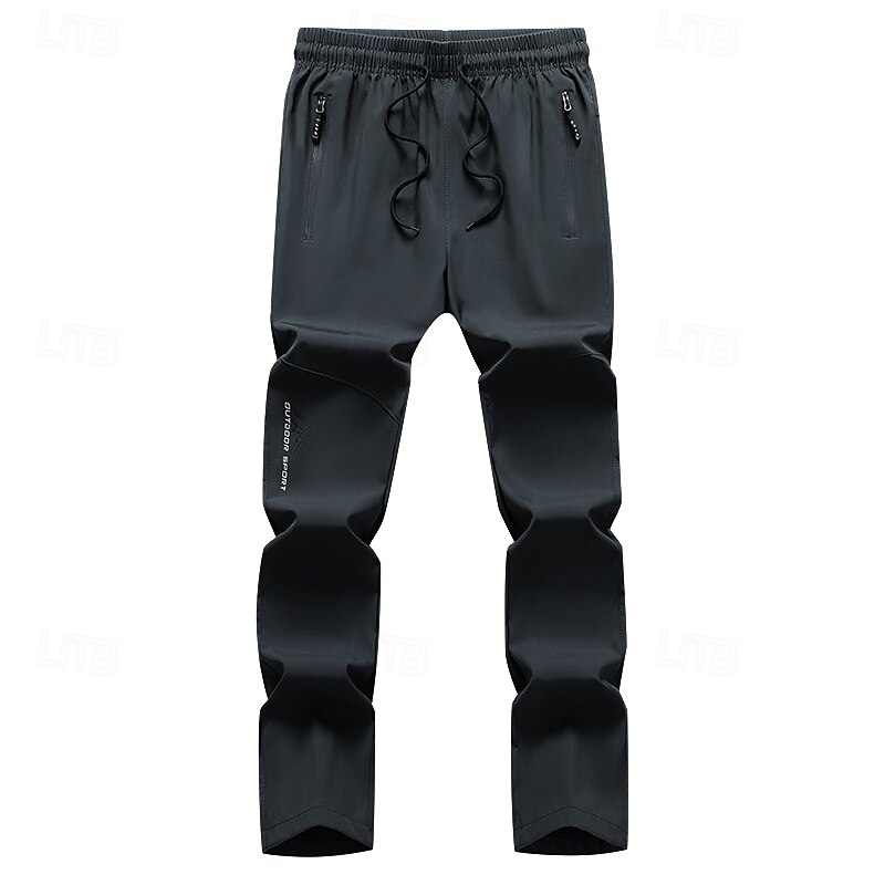 Men's Pants Trousers Hiking Pants Outdoor Pants Sport Casual Daily Elastic Elastic Drawstring Design Plaid / Striped / Chevron / Round Full Length Casual Activewear Black Dark Blue Micro-elastic 2025 - $24.99 –P5