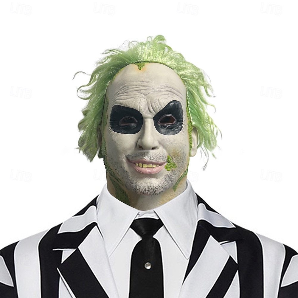 Zombie předvečer Všech svatých Maska Plná hlava Realistická maska Beetlejuice Strašidelný kostým Dospělé Unisex předvečer Všech svatých Karneval Výkon Párty Jednoduché Halloweenské kostýmy Oblékněte 2025 - $33.99 –P5