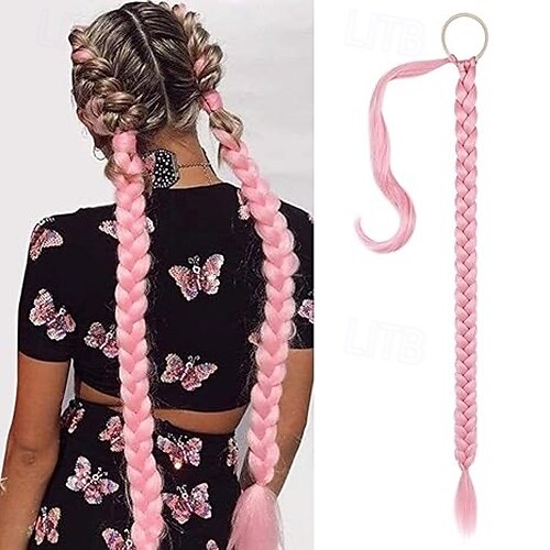 A cordoncino Code Soffice / Naturale / Facile da indossare Capelli sintetici Pezzo di capelli Estensione capelli Riccio Lungo Feste / Da sera / Festa / Serata del 2025 a $9.99 –P2