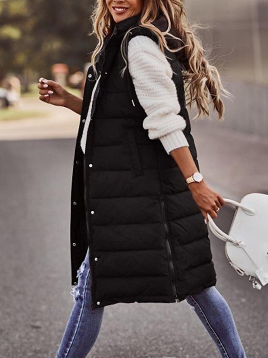 dames winterjas donsjack puffer vest jas casual jas outdoor streetwear herfst winterjas casual 2025 - $52.99 -P2
