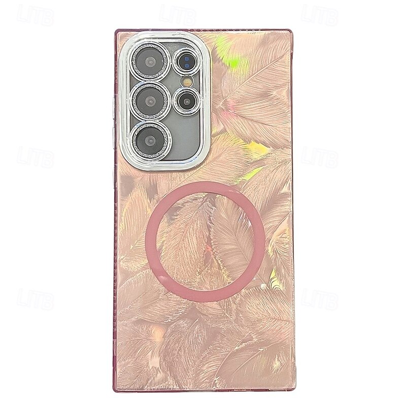 телефон Кейс для Назначение S24 Ultra S24 Plus S24 ФЭ S23 Ultra А55 А35 А25 А15 5Г A54 S25 Ультра Кейс на заднюю панель Магнитный Поддержка беспроводной зарядки Защита от удара Ретро Покрытие 2025 - $15.99 –P10