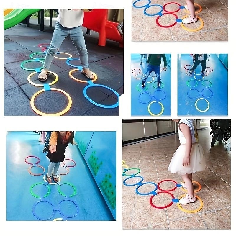 Circuito de obstáculos para casas de juegos: equipo de juegos para niños en interiores y exteriores para entrenamiento de agilidad y equilibrio: idea divertida de regalo de Halloween, Navidad y Pascua 2025 - $18.49 –P5
