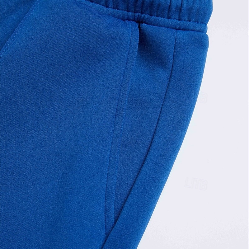 Men's Sweatpants Joggers Trousers Straight Leg Sweatpants Pleated Pants Patchwork Drawstring Elastic Waist Color Block Comfort Breathable Casual Daily Holiday Sports Fashion Black Blue 2025 - $27.99 –P4