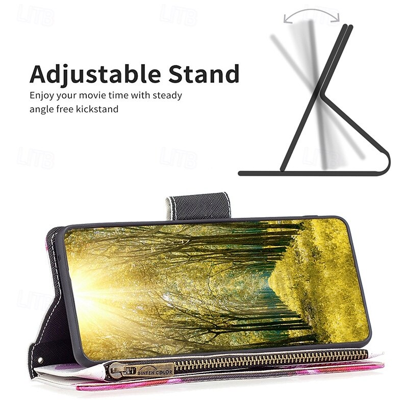 Phone Case For Samsung Galaxy S24 Ultra Plus S23 S22 S21 S20 Ultra Plus FE A55 A35 A25 A15 5G A54 A34 A14 A73 A53 A33 A23 A13 A72 A52 A42 A32 A22 A12 A02 S25 Plus Wallet Case with Stand Holder Zipper 2025 - $21.99 –P6