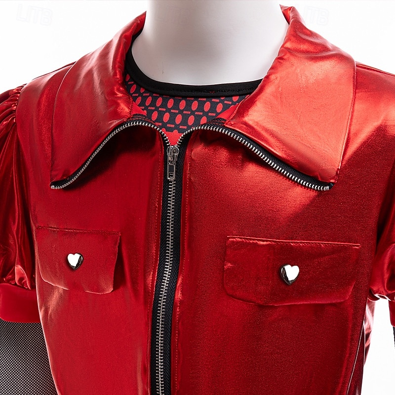 Barn Röd drottning av hjärtan Karneval Kläder Descendants The Rise of Red Cosplay Barn Flickor Karnival Fest Enkel karnevalskostym Klä ut 2025 - $41.99 –P4