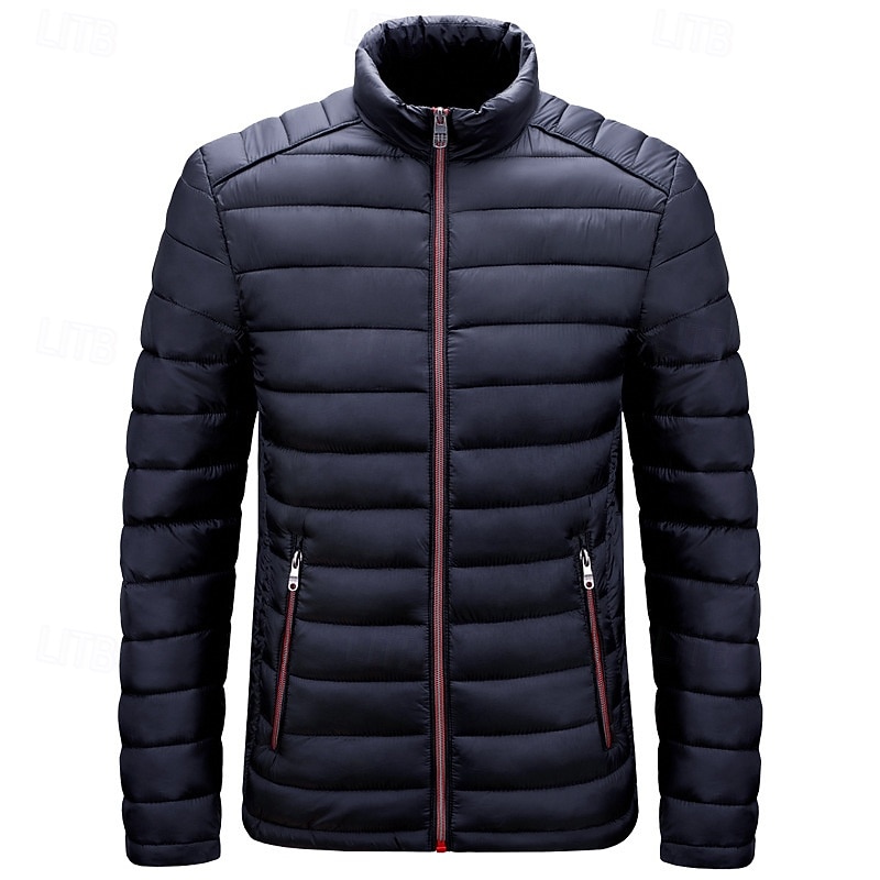 Men's Quilted Jacket Puffer Jacket Puffer Winter Jacket Winter Puffer Coat Spring Winter Outdoor Insulated Packable Lightweight Outerwear Lightweight Puffer Jacket Puffy Coat Full Zip Fishing 2026 - $56.99 –P11
