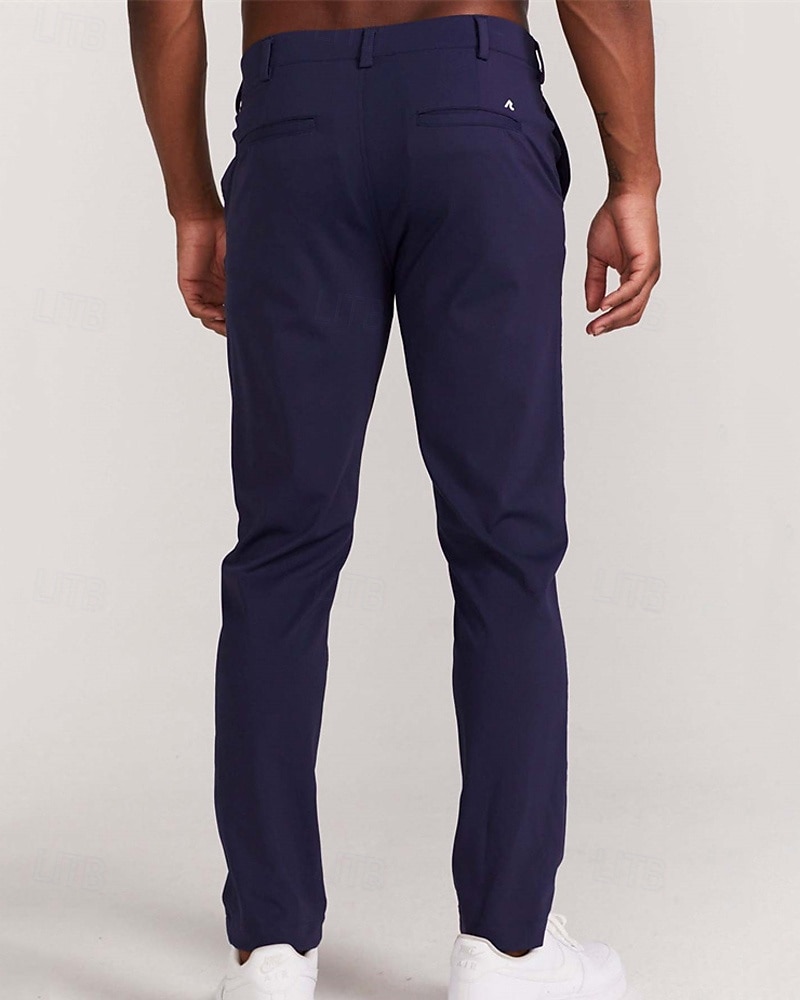 Voor heren Pakken Broek Chinese Knop Zak Effen Comfort Formeel Feest Werk Modieus Klassieke Stijl Zwart Wit Micro-elastisch 2026 - $12.49 –P11