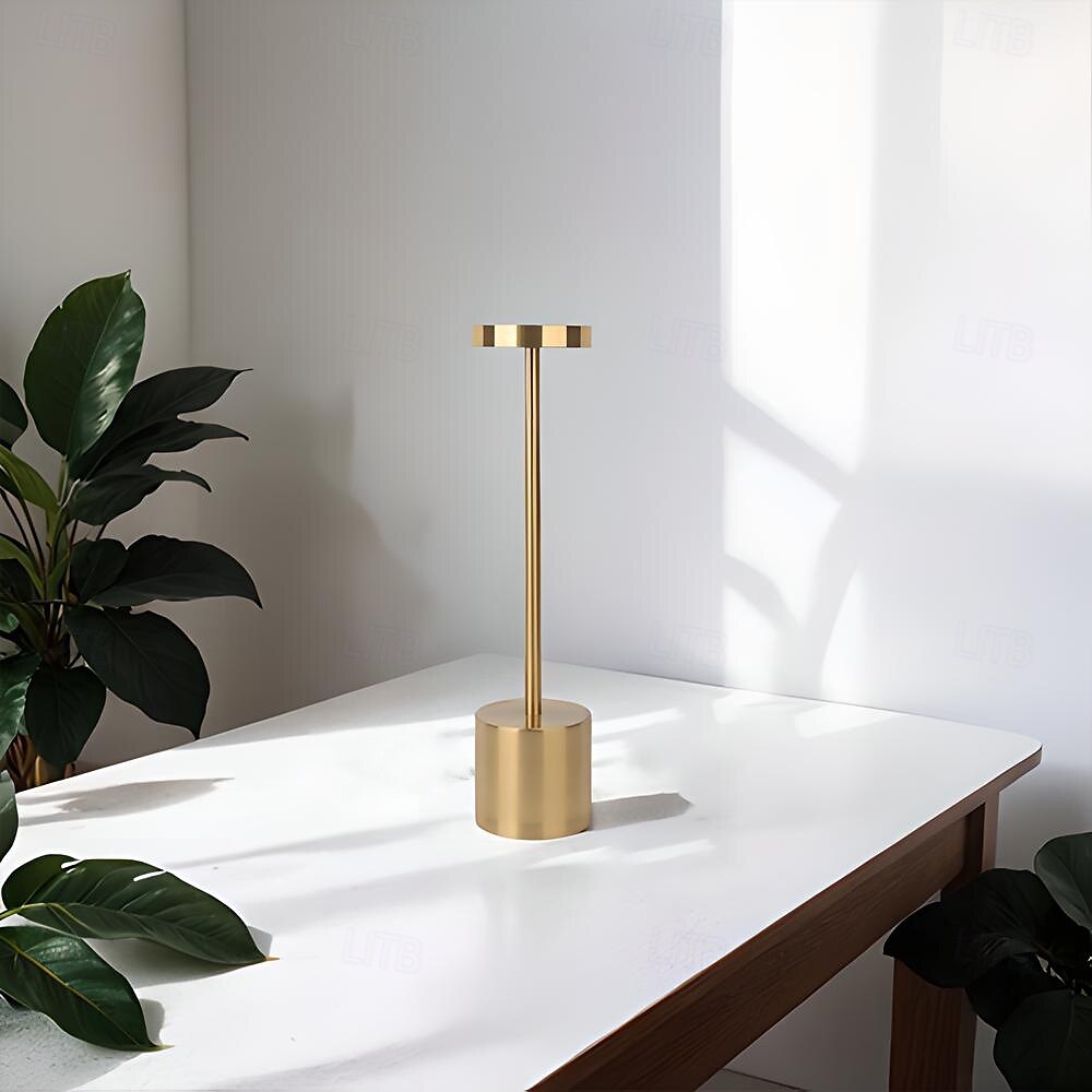 lampe de table sans fil, lampe de bureau à LED alimentée par batterie rechargeable avec 3 niveaux de luminosité, lampe de table d'extérieur à gradation continue pour restaurant, maison, terrasse de 2025 ? $29.99 –P4
