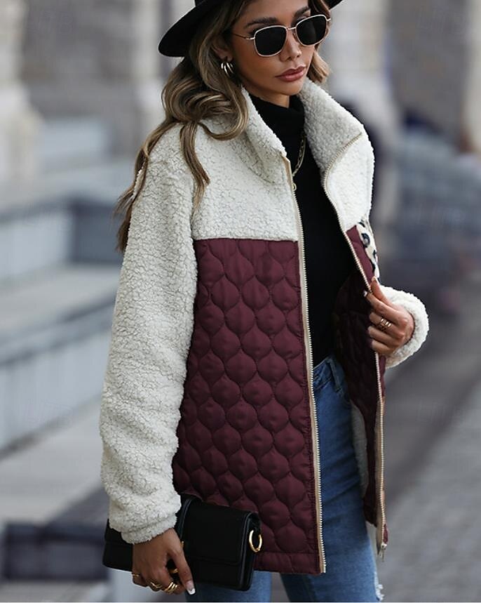 Mulheres Casaco impermeável Para Noite Outono Inverno Longo Casaco Normal Manter Quente Respirável à moda Casual Casaco Manga Longa Leopardo Corte Justo Vinho Verde Tropa Café de 2025 por $36.99 –P8