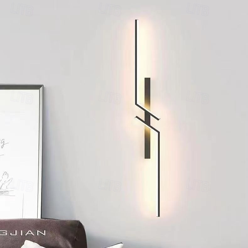 lightinthebox led sisäseinävalaisin vuoraus 60-120cm/23.4-46.8in kaari sisätiloissa moderni yksinkertainen led-seinävalaisin silikoniseinävalaisin sopii makuuhuoneeseen olohuoneeseen kylpyhuone 2026 - $87.99 –P6