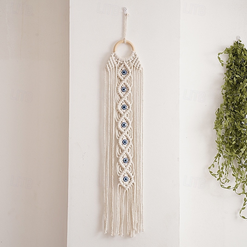 macrame závěsný přívěsek na zeď ručně tkaný gobelín obývací stěna dekor 2025 - $183.99 –P1