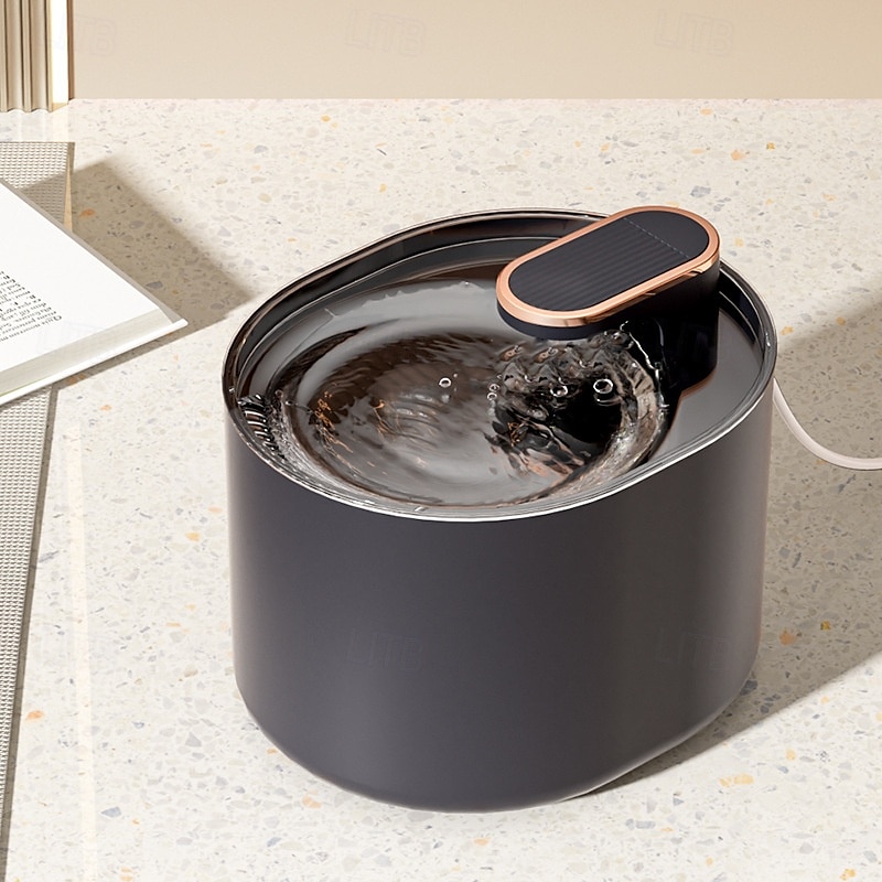 كلاب قطط حيوانات أليفة صغيرة زجاجات المياه / وعاء شرب آلي 2.4 L ABS + PC مضاعف سهل التركيب نافورة لون سادة أسود السلطانيات والتغذية المنزل 2025 - $38.99 –P8