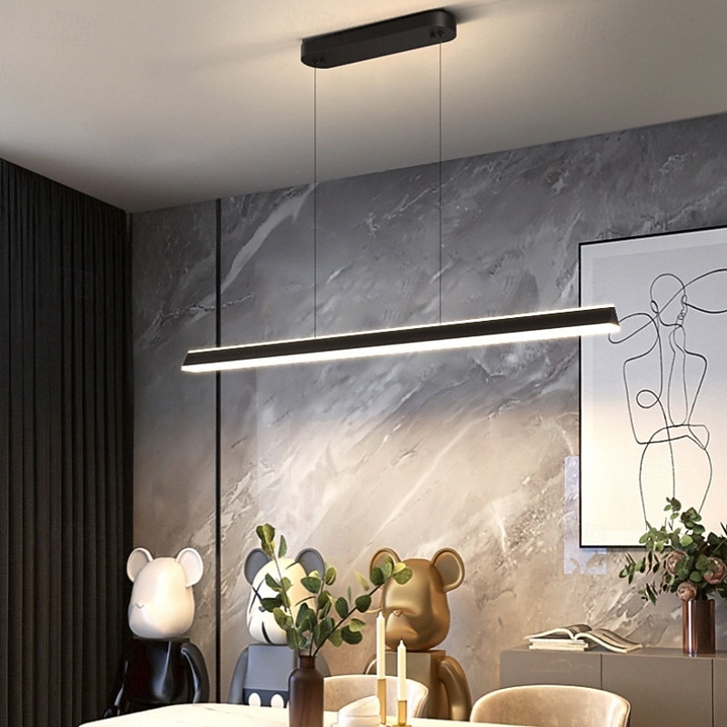 led hanglamp moderne stijl noords design modern eenvoudig amerikaans licht luxe barverlichting creatief net lange woonkamer restaurantlampen 2025 - $177.99 –P1