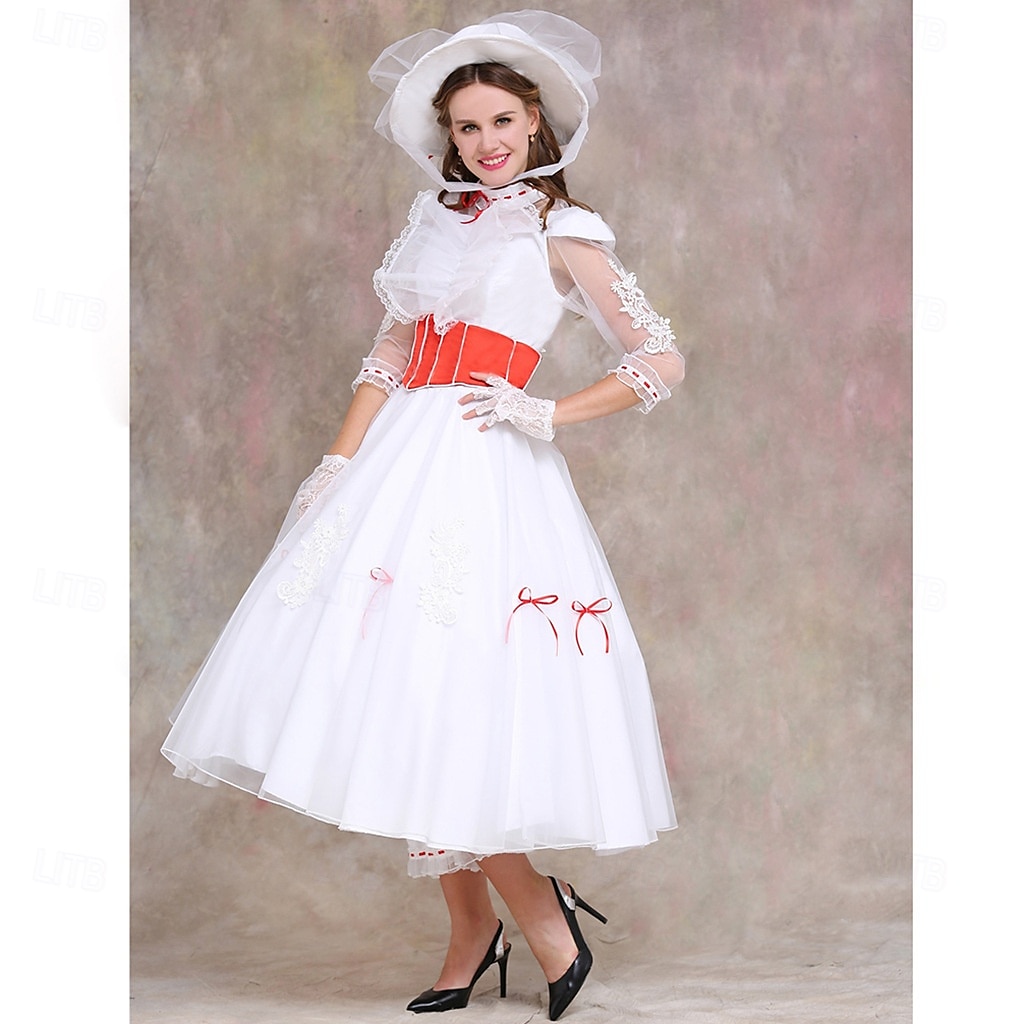 Mary Poppins Rochii Costum Cosplay Costume Film Cosplay for Pentru femei Adulți Mascaradă Petrecere 2025 - $120.99 -P4