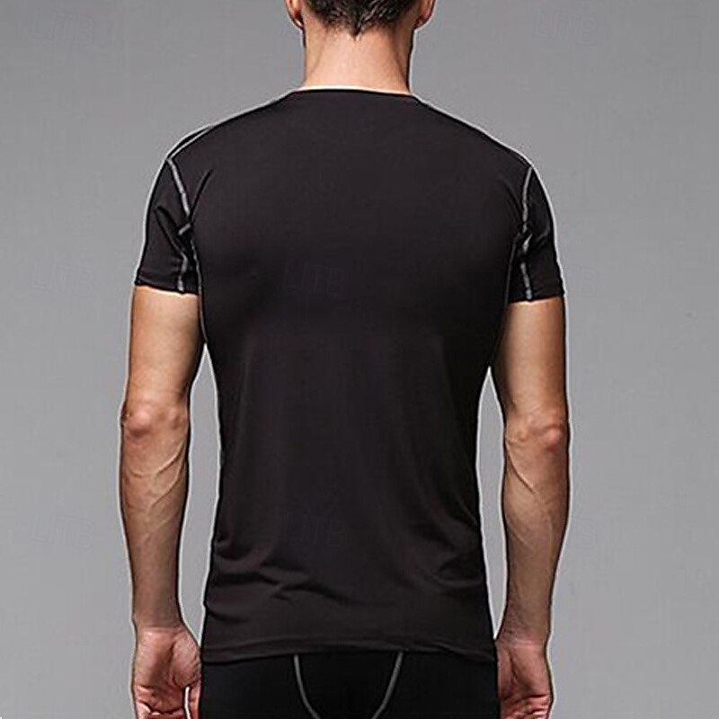 Per uomo T-shirt Compressione Maglia Atletica Maglia da palestra Camicia fitness Manica corta Maglietta Informale Athleisure Traspirante Asciugatura rapida Compressione Allenamento in palestra Corsa del 2025 a $8.99 –P9