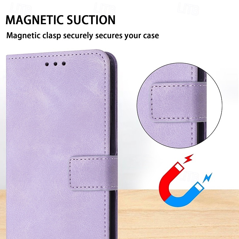 Phone Case For S23 Ultra Plus S22 S21 Plus Ultra S21 FE A53 A33 A52 A42 A32 S20 FE S25 Ultra Wallet Case with Stand Holder with Wrist Strap Card Slot Retro PU Leather 2025 - $15.99 –P4