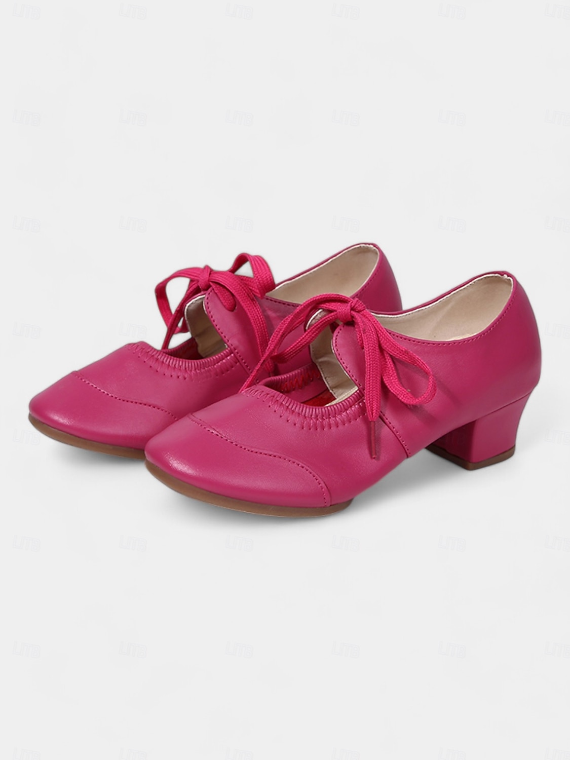chaussures de danse à lacets dorées pour femmes avec talon bas, parfaites pour les spectacles de danse de salon, latine et jazz de 2025 ? $32.99 –P11