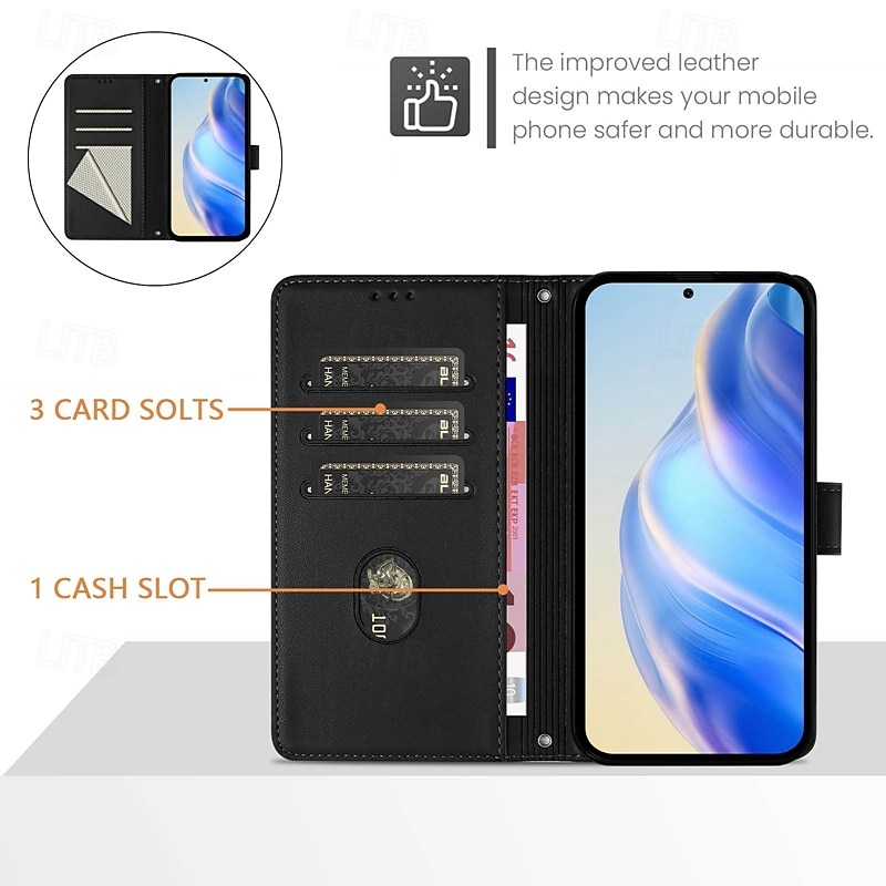 Phone Case For iPhone 16 Pro Max Plus iPhone 15 Pro Max Plus iPhone 14 13 12 11 Pro Max Plus Mini SE Back Cover with Stand Holder Magnetic with Lanyard Retro TPU PU Leather 2025 - $17.99 –P5