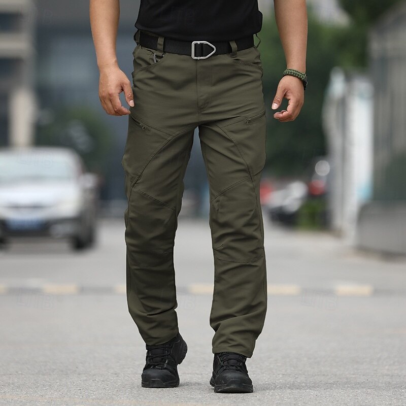 Bărbați Pantaloni Cargo Pantaloni tactici Pantaloni Παντελόνι πεζοπορίας Nasturi Multi Buzunare Simplu Purtabil În aer liber Zilnic Camping și drumeții Modă Clasic Sötét khaki Negru 2025 - $25.99 –P7