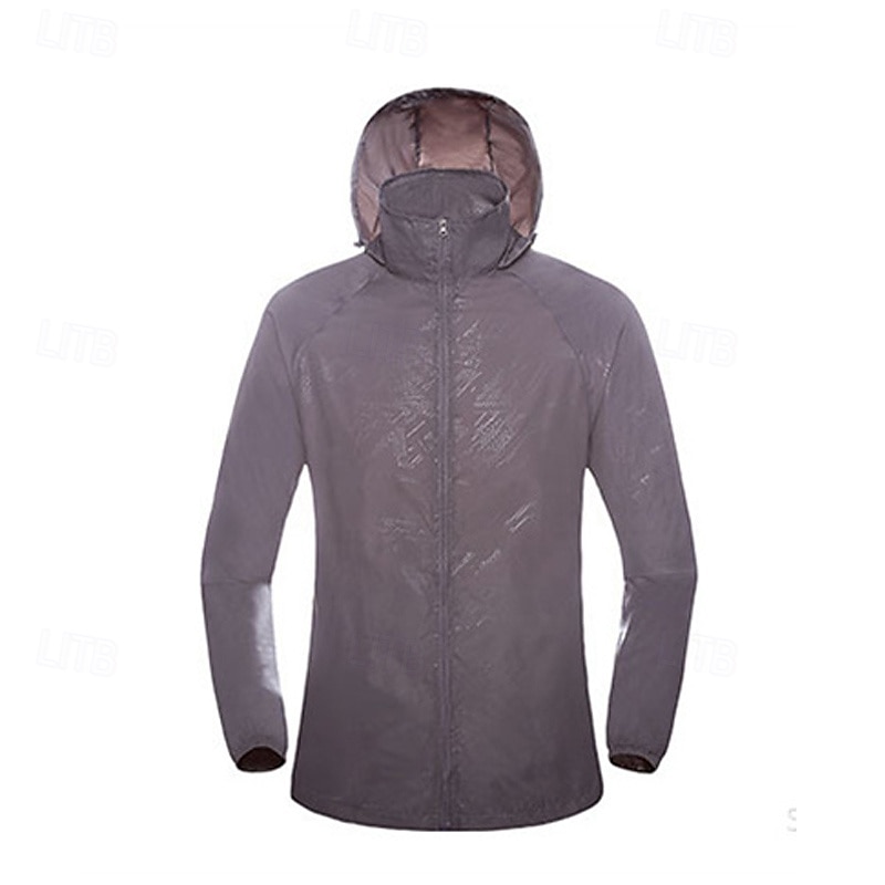 Dames Wandeljack Buitenshuis Zonbescherming Ademend Lichtgewicht jack Windjack Reizen Donker Grijs Zwart Wit Geel Roze 2025 - $17.49 –P5