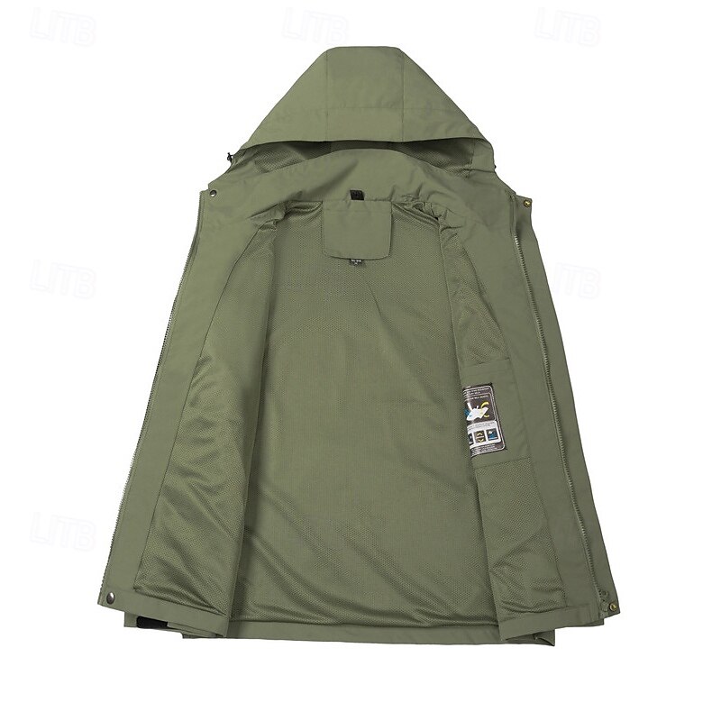 Homens Mulheres Jaqueta de Trilha Inverno Ao ar livre Bloco de cor Prova-de-Água A Prova de Vento Zíper Frontal Jaqueta leve Zip Completo Campismo / Escursão / Espeleologismo Preto Rosa claro Camelo de 2025 por $38.99 –P7