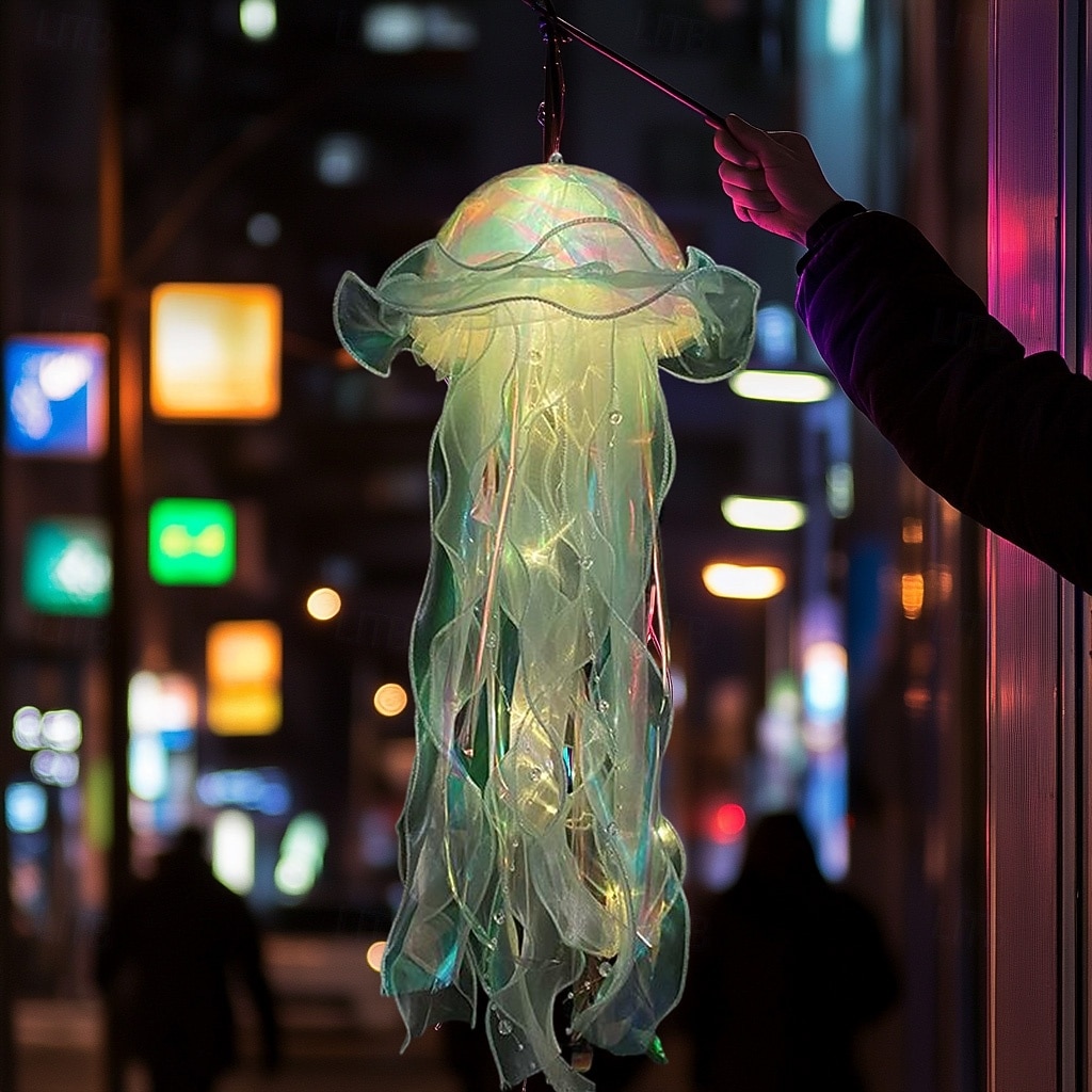 lanterna decorativa con lampada a medusa colorata lanterna decorativa moderna con design a medusa per feste per bambini i migliori regali per ragazze del 2026 a $14.49 –P7