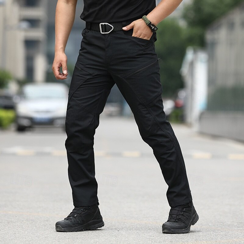 Bărbați Pantaloni Cargo Pantaloni tactici Pantaloni Παντελόνι πεζοπορίας Nasturi Multi Buzunare Simplu Purtabil În aer liber Zilnic Camping și drumeții Modă Clasic Sötét khaki Negru 2025 - $25.99 –P3