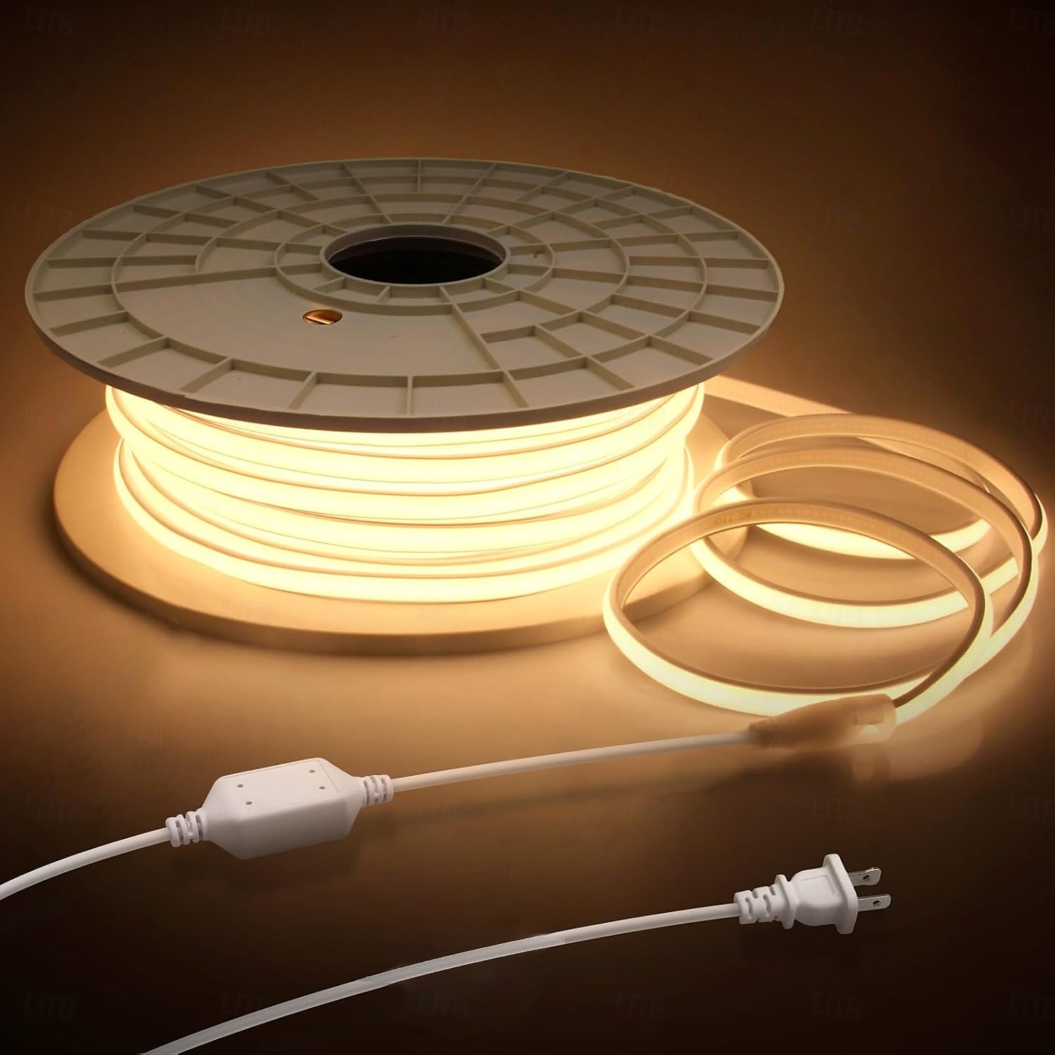 cob led-nauhavalot, 3-40 metrin nauhavalot ip65 vedenpitävä 288 lediä/m superkirkas valkoinen led-nauha 24-näppäimellä ja kaukosäädin sopii makuuhuoneeseen, keittiöön, ulkosisustukseen, joustavat 2025 - $23.99 –P1