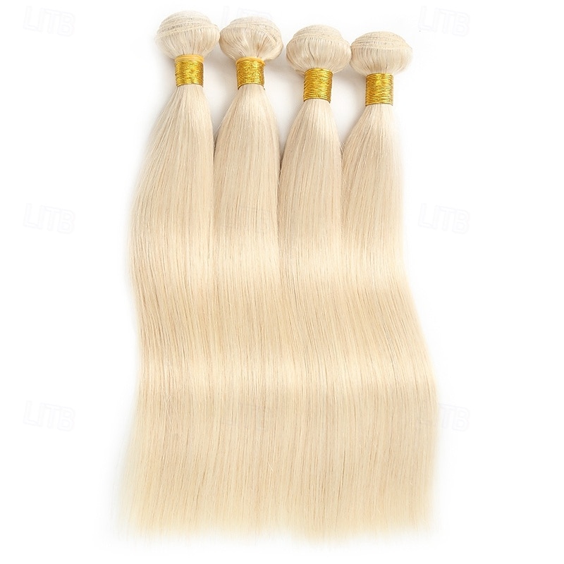 613# aur extensii păr uman păr uman păr drept 3 pachete 300g 2025 - $232.29 –P5